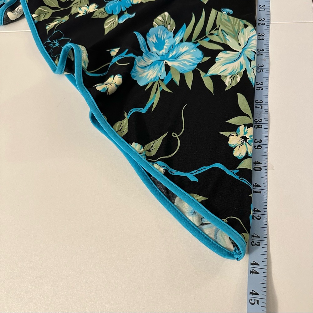 Ruby Rox Blue and White Asymmetrical Ruffled Sundress - Picture 8 of 8